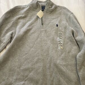 Polo by Ralph Lauren Light Gray Zip-Up Sweater